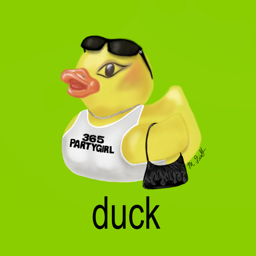 365 Party Duck - 4x4"