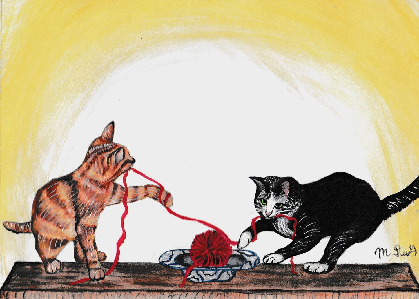 Kitty and the Tramp #2 - 5x7”