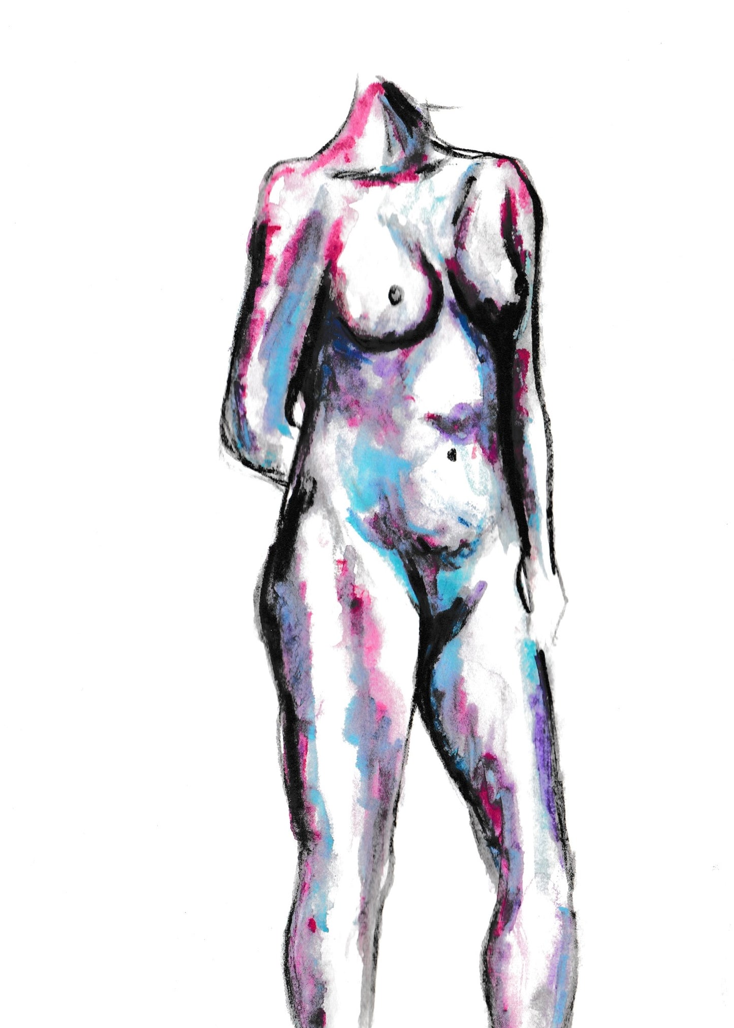 Kitty and the Tramp #1 - 5x7"