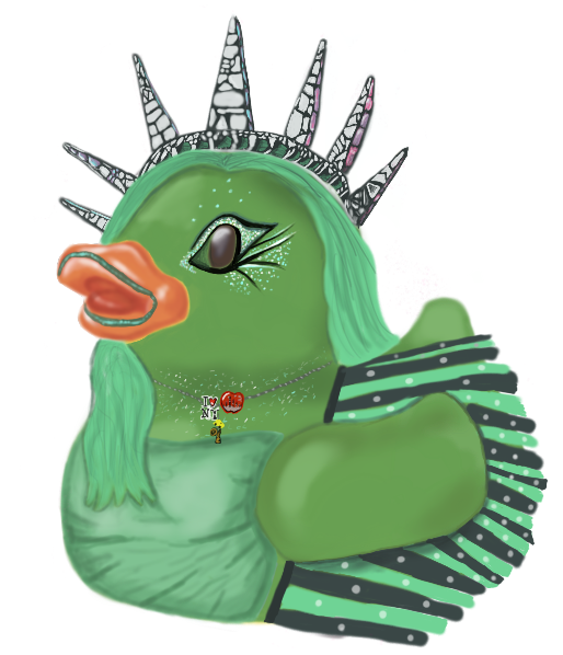 Statue of Liberty Duck - Sticker