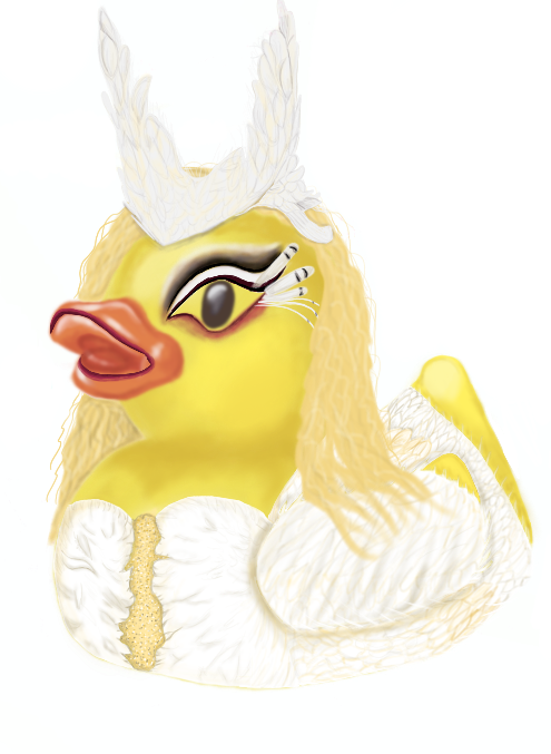 Blonde Bird Duck - Sticker