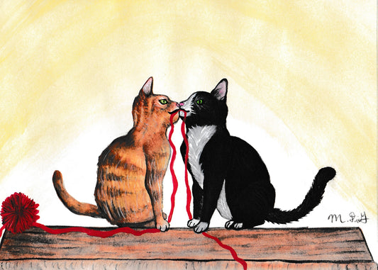 Kitty and the Tramp #3 - 5x7”