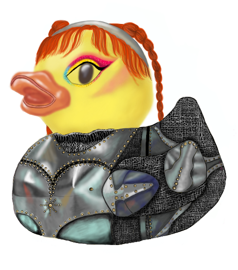 Joan of Arc Duck - Sticker
