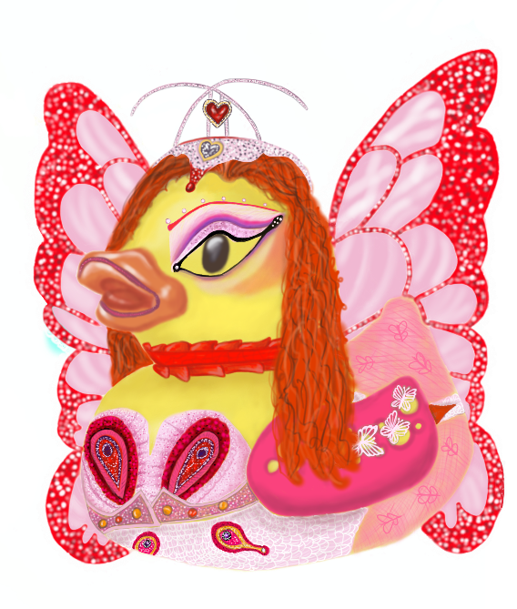 Coachella Butterfly Duck - Sticker