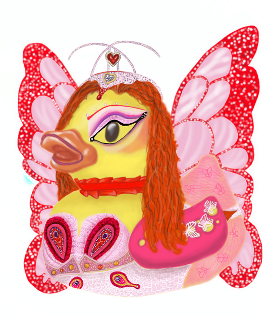 Coachella Butterfly Duck - Sticker